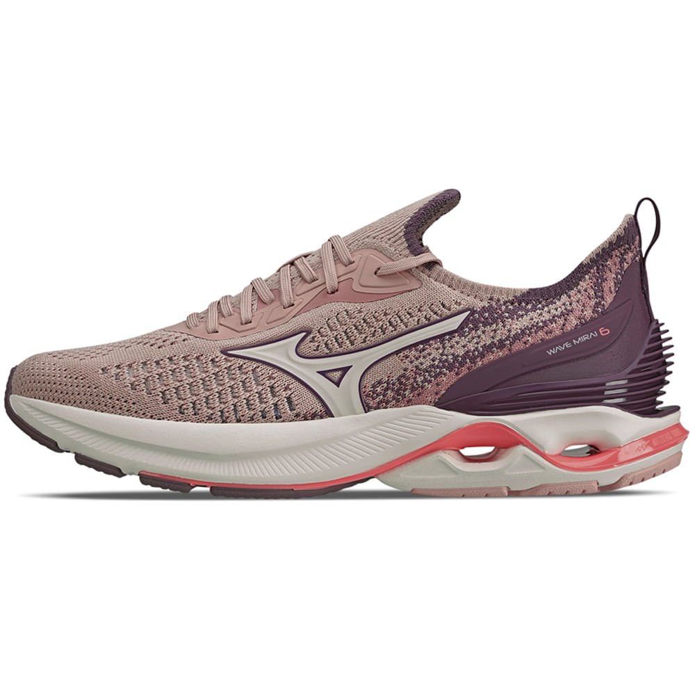 Tênis de Corrida Unissex Mizuno Wave Mirai 6 Roxo 1
