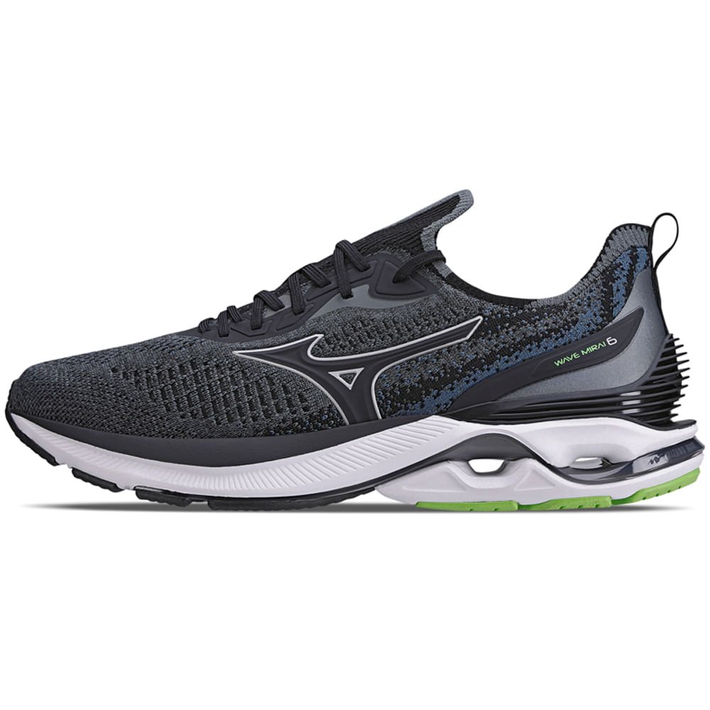 Tênis de Corrida Masculino Mizuno Wave Mirai 6 Cinza 1