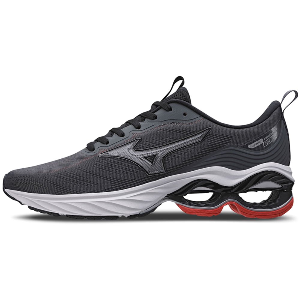Tênis de Corrida Masculino Mizuno Wave Frontier 15 Cinza 1