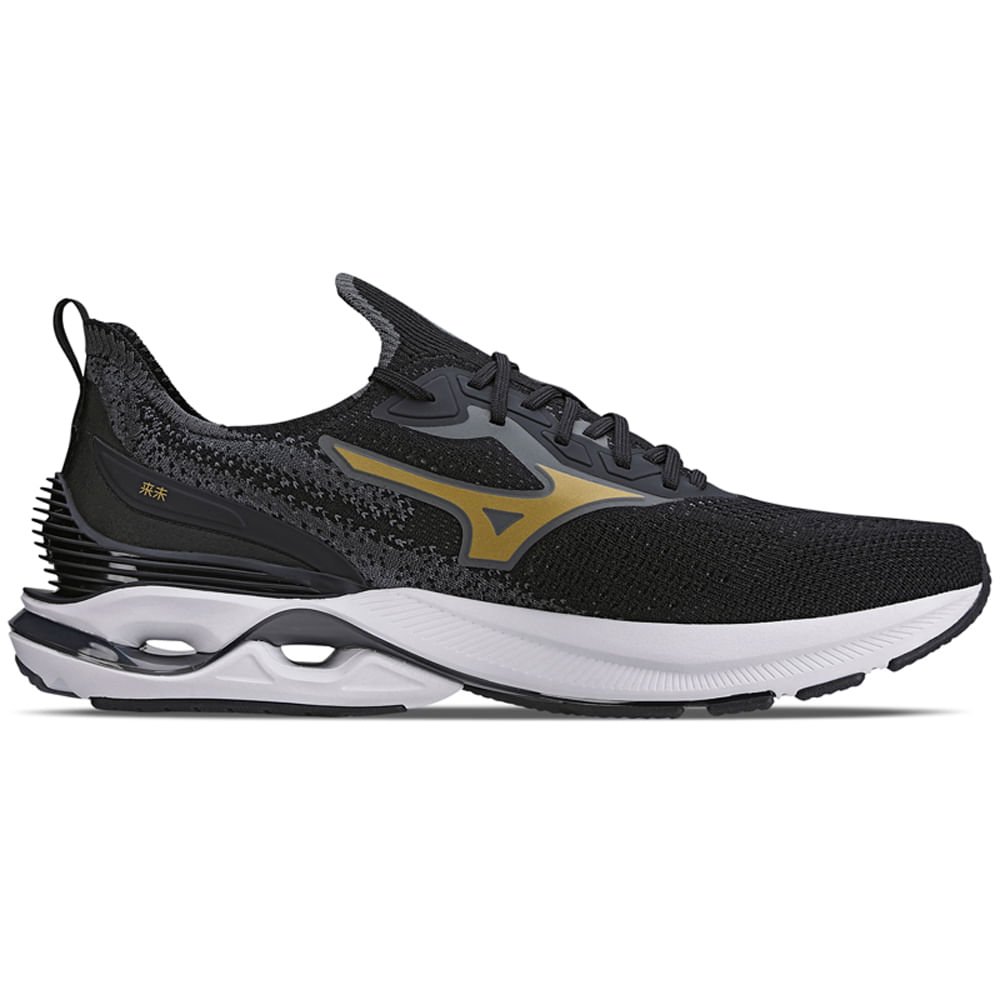 Tênis de Corrida Masculino Mizuno Wave Mirai 6 Preto 4