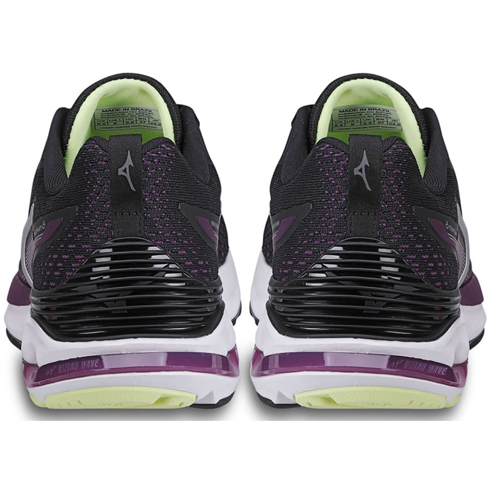 Tênis de Corrida Feminino Mizuno Wave Dynasty 6 Preto 2