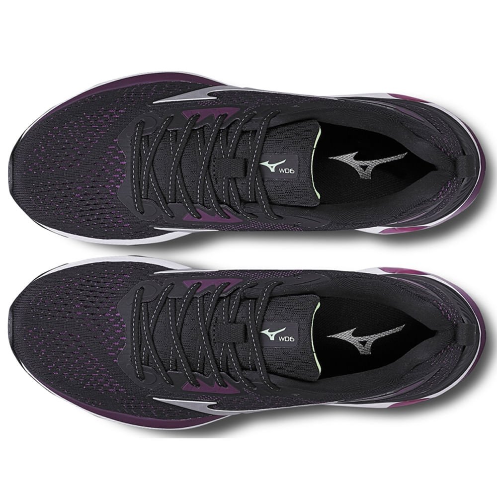 Tênis de Corrida Feminino Mizuno Wave Dynasty 6 Preto 3