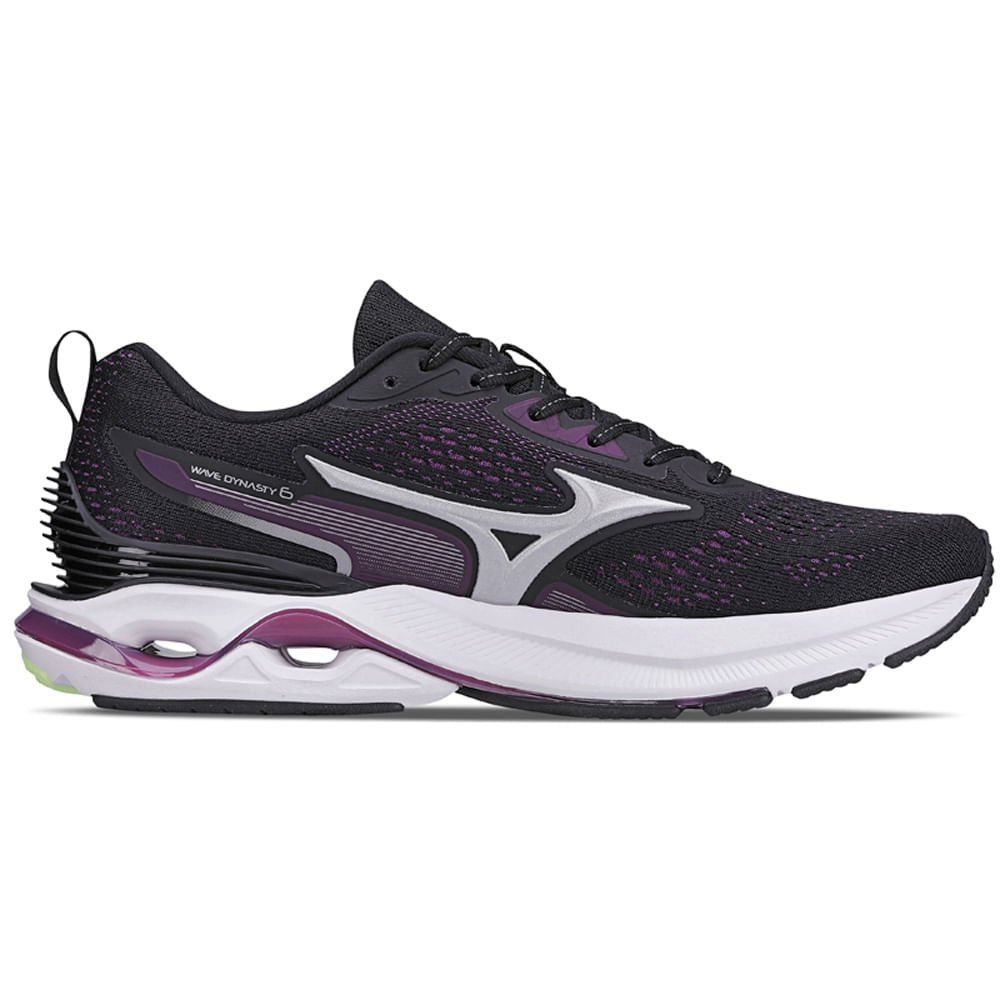 Tênis de Corrida Feminino Mizuno Wave Dynasty 6 Preto 4