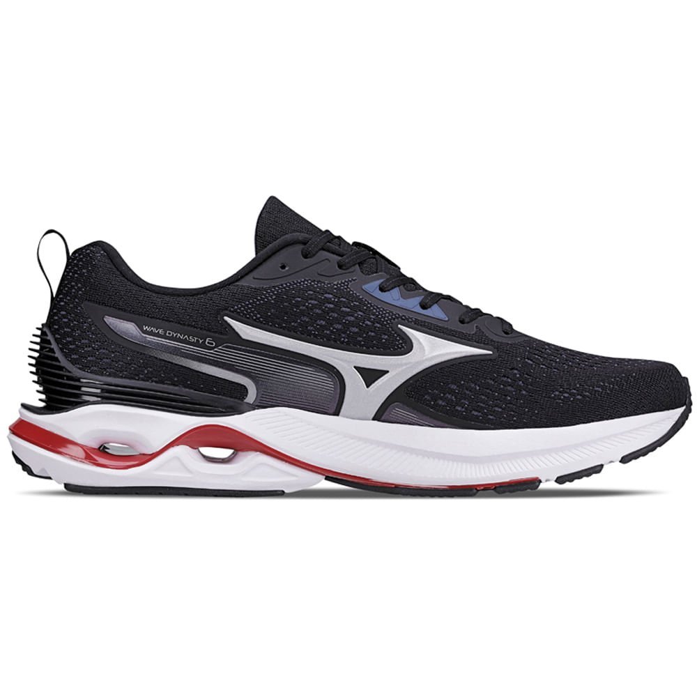 Tênis de Corrida Masculino Mizuno Wave Dynasty 6 Preto 4
