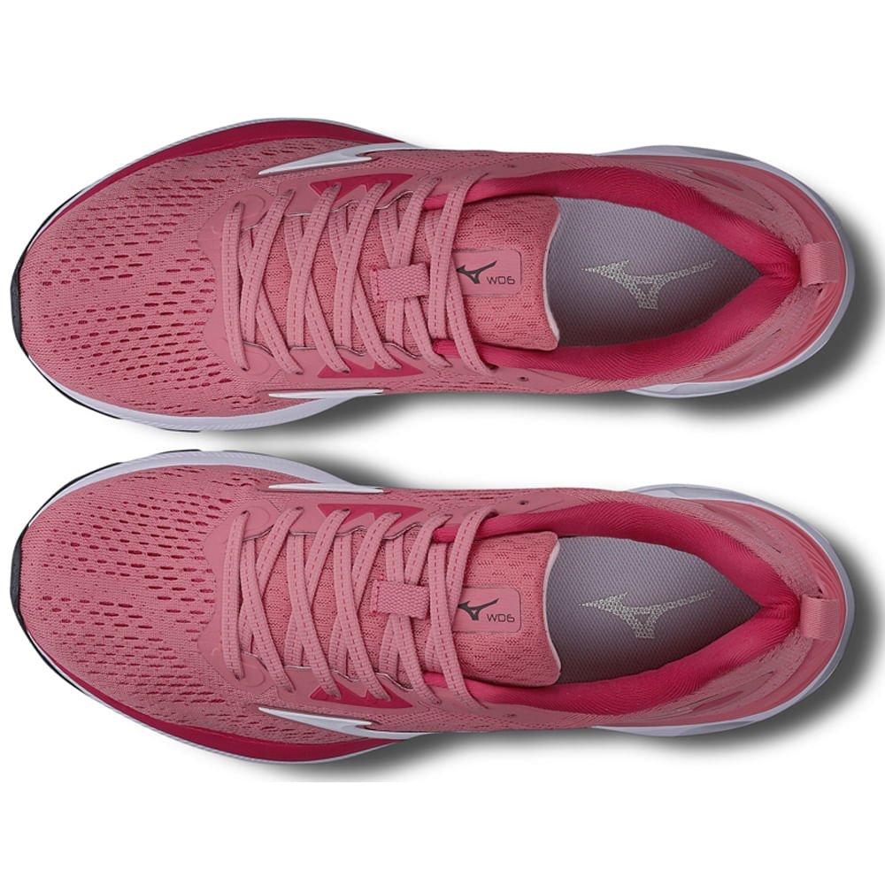 Tênis de Corrida Feminino Mizuno Wave Dynasty 6 Rosa 2
