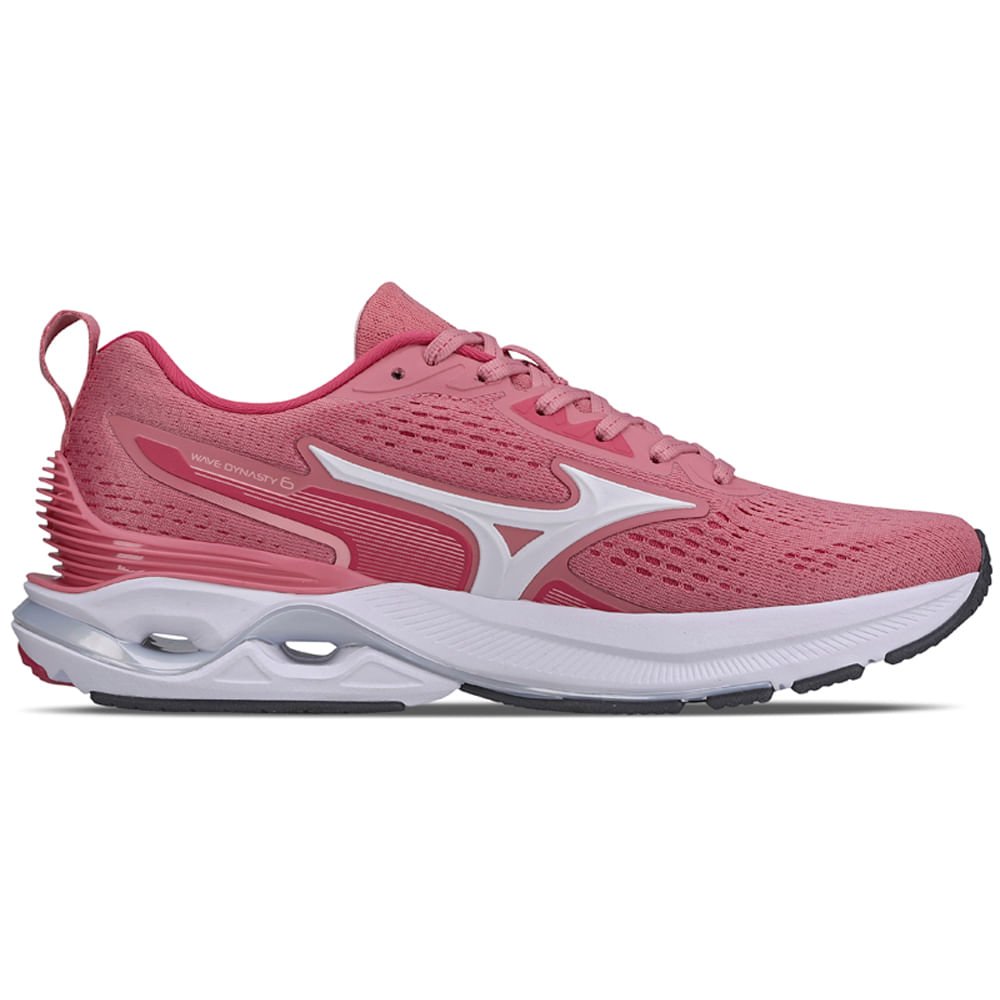 Tênis de Corrida Feminino Mizuno Wave Dynasty 6 Rosa 4