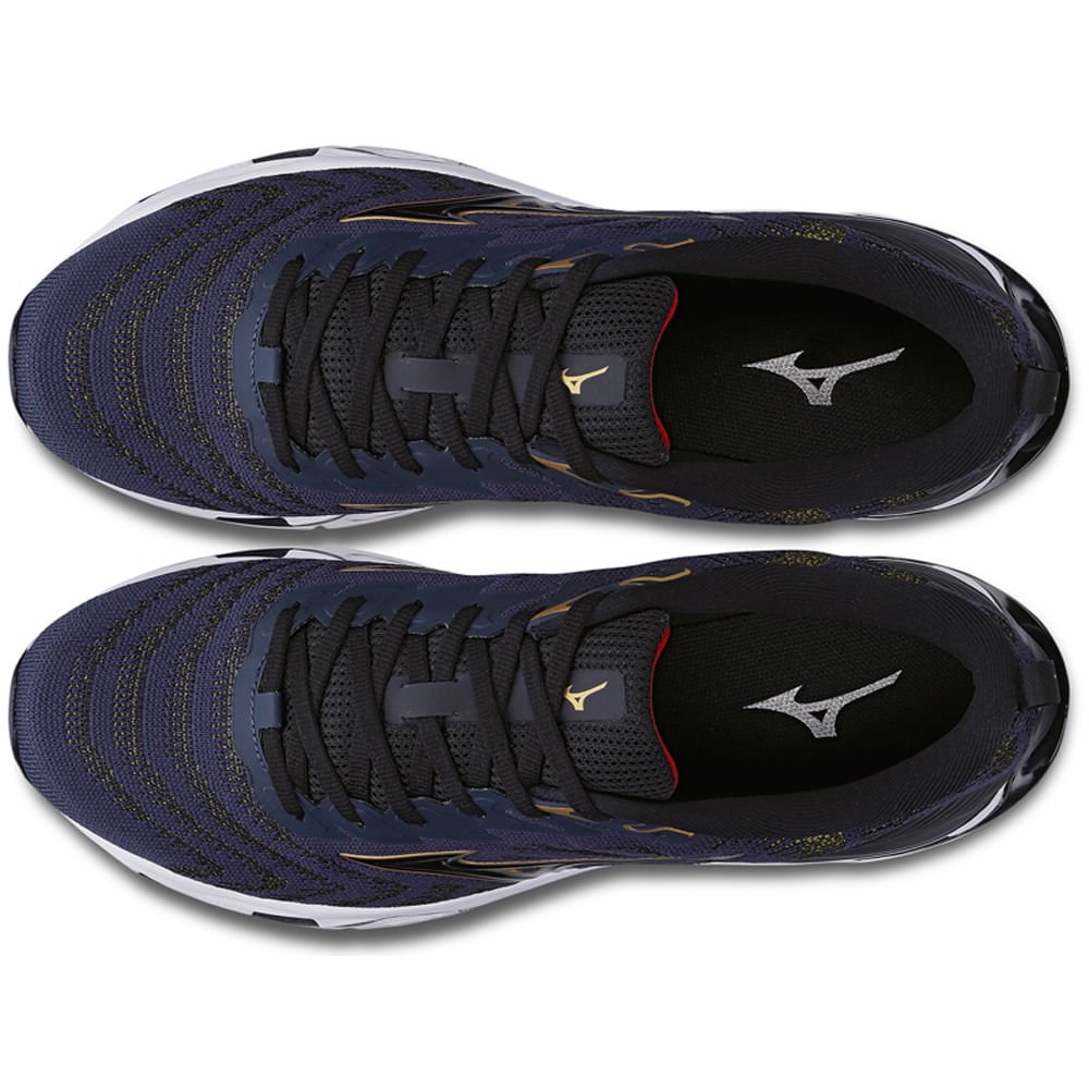 Tênis de Corrida Masculino Mizuno Wave Stratos 2 Azul 3