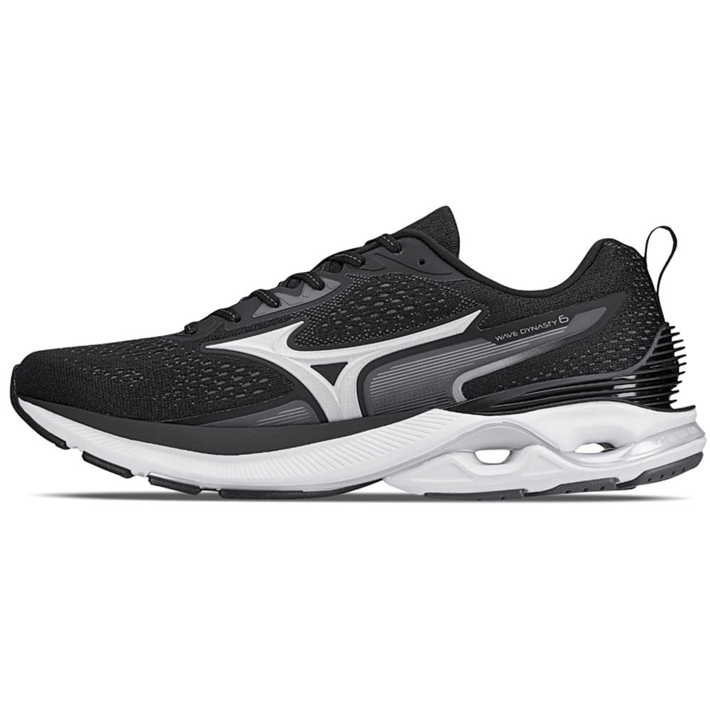 Tênis de Corrida Masculino Mizuno Wave Dynasty 6 Preto 1