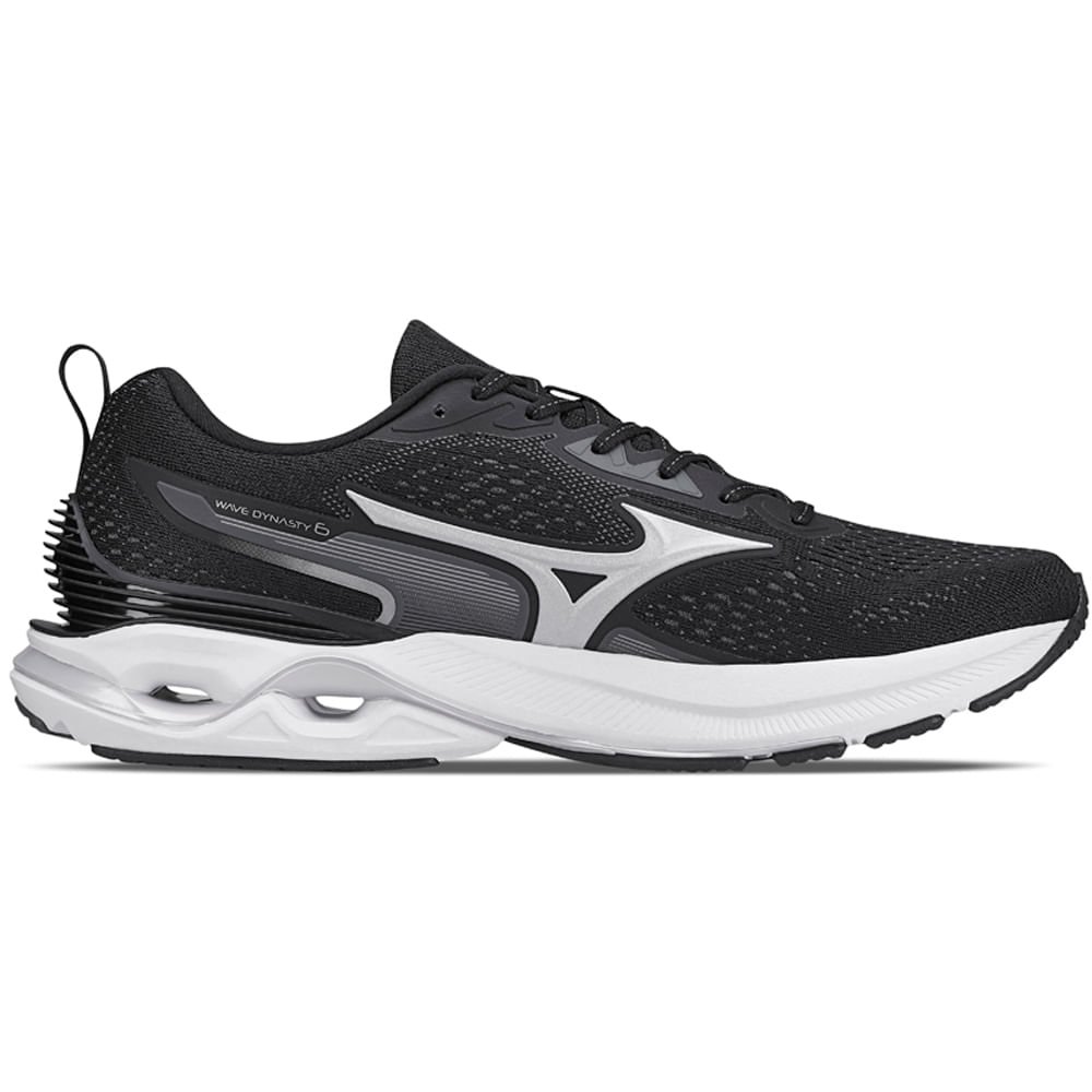 Tênis de Corrida Masculino Mizuno Wave Dynasty 6 Preto 4