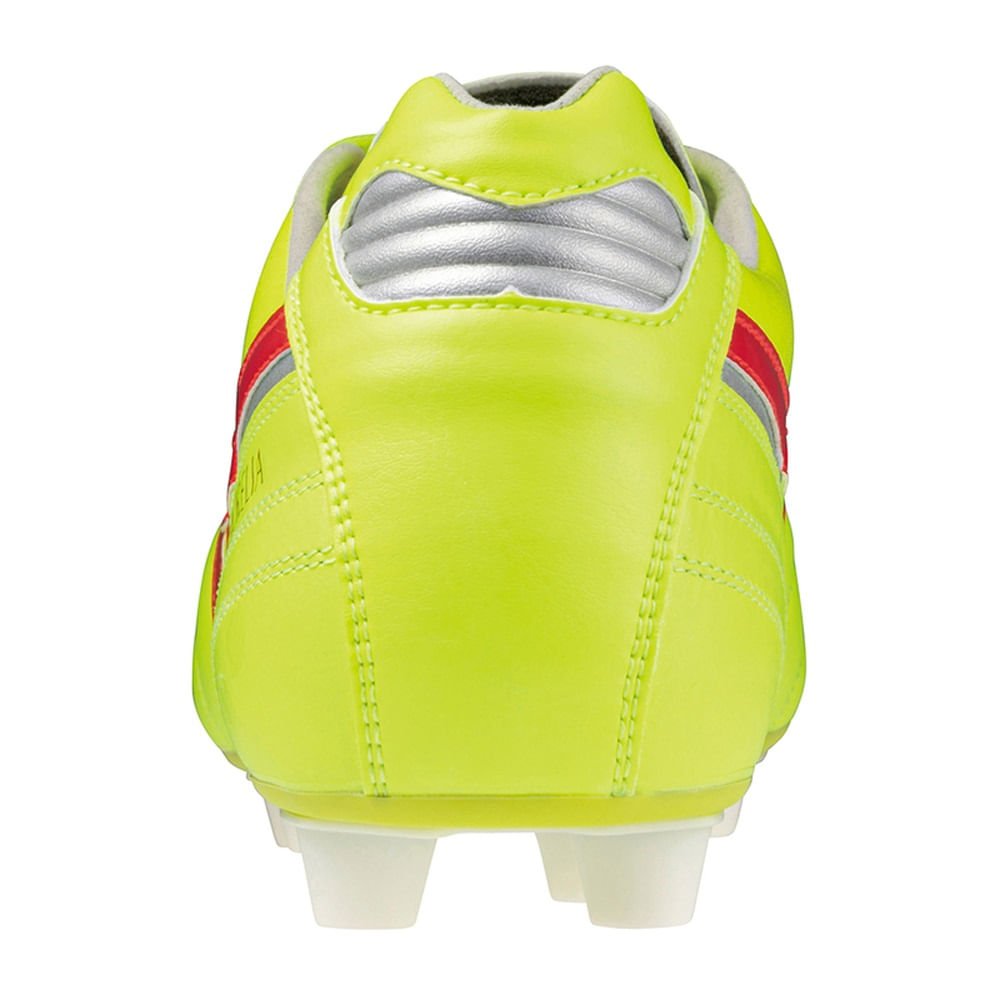 Chuteira de Campo Masculina Mizuno Morelia II Elite Amarelo/Vermelho 4