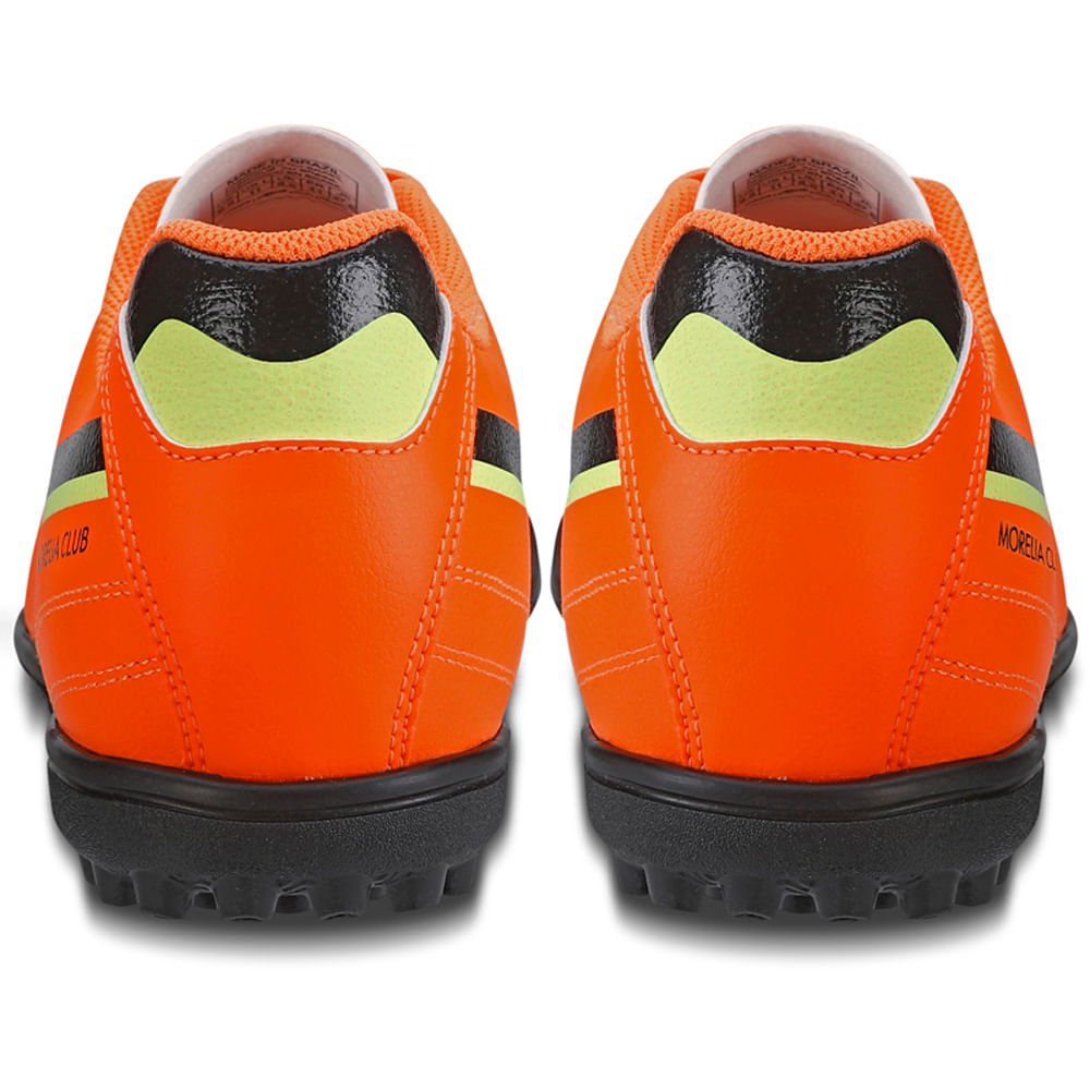 Chuteira Society Masculina Mizuno Morelia Club AS Laranja/Preto 3