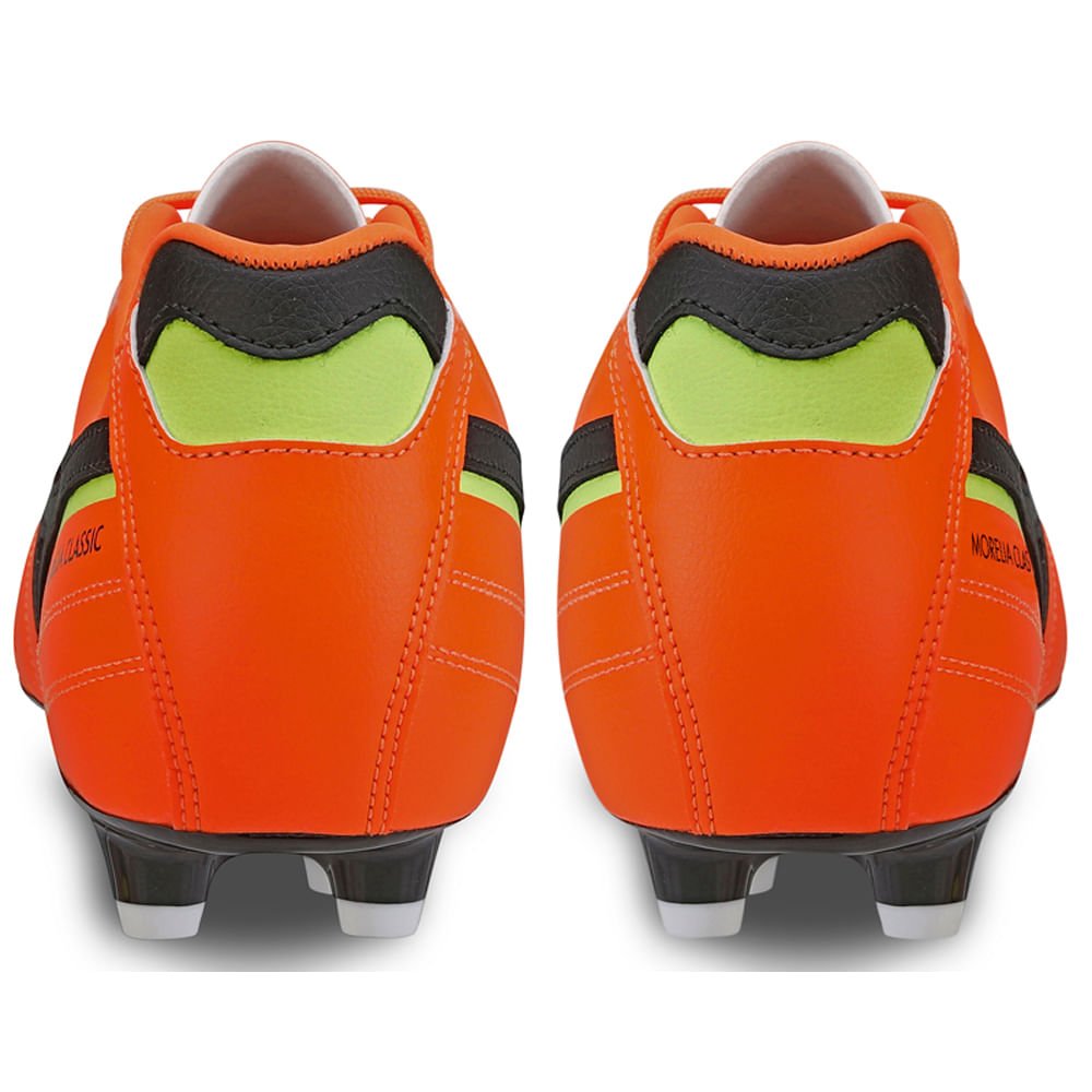 Chuteira de Campo Masculina Mizuno Morelia Classic MD Laranja/Preto 3