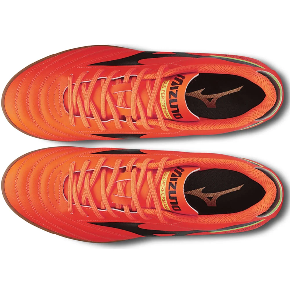 Chuteira Futsal Masculina Mizuno Morelia Club IN Laranja/Preto 4