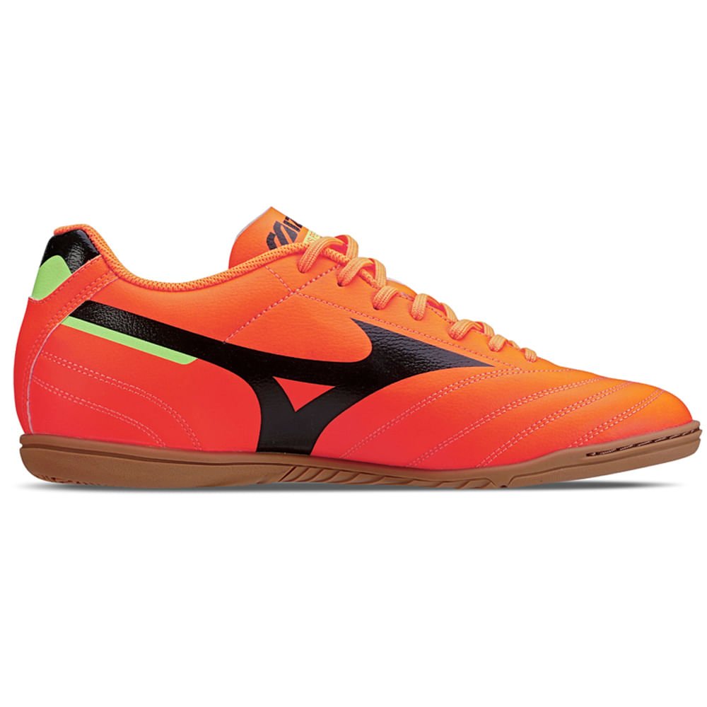 Chuteira Futsal Masculina Mizuno Morelia Club IN Laranja/Preto 5