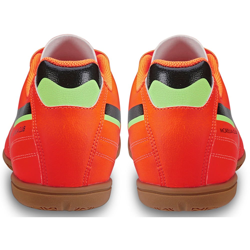 Chuteira Futsal Masculina Mizuno Morelia Club IN Laranja/Preto 3