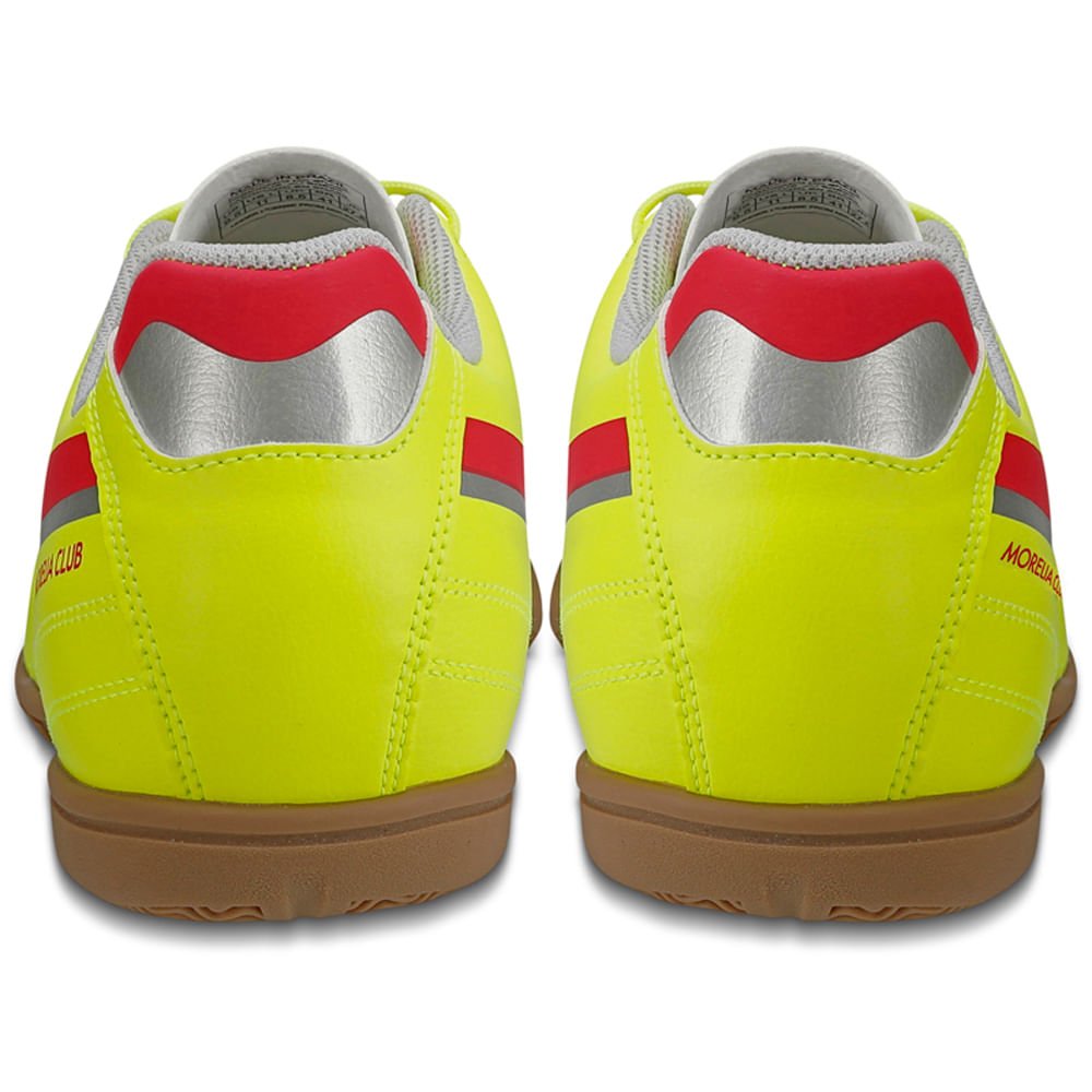 Chuteira Futsal Masculina Mizuno Morelia Club IN Amarelo/Vermelho 5