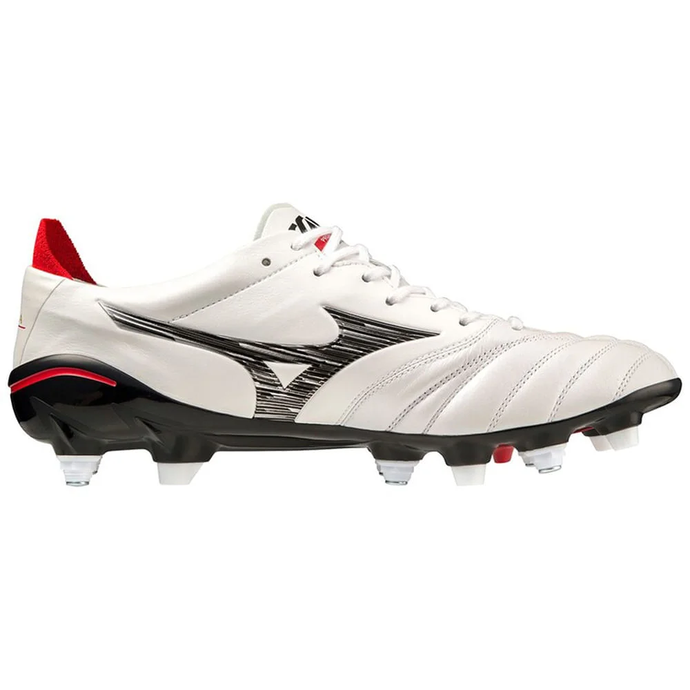 Chuteira de Campo Masculina Mizuno Morelia Neo IV Japan Mix Branco/Preto/Vermelho 5