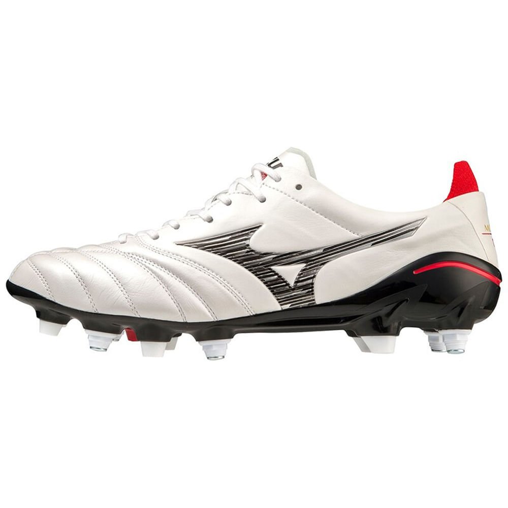 Chuteira de Campo Masculina Mizuno Morelia Neo IV Japan Mix Branco