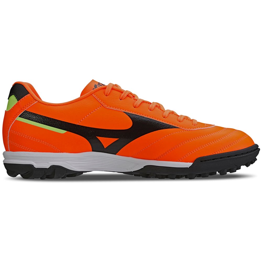 Chuteira Society Masculina Mizuno Morelia Classic AS Laranja/Preto 4