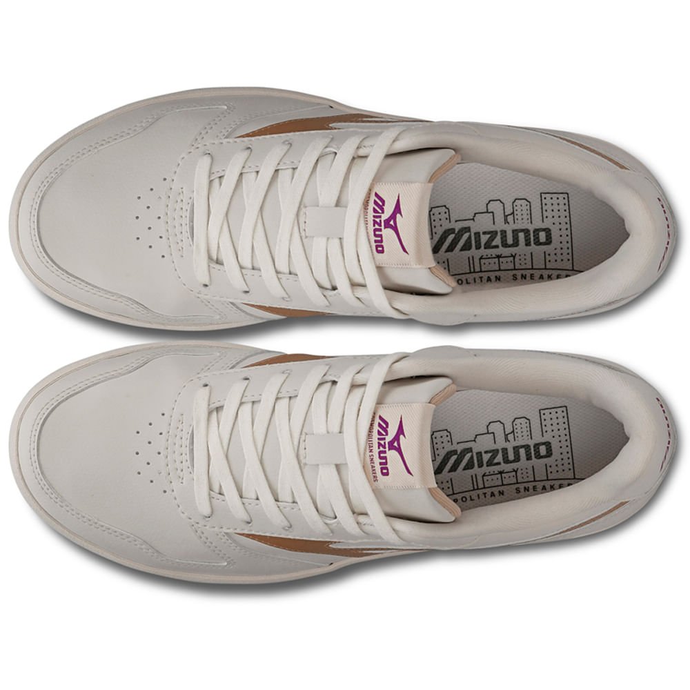 Tênis Casual Feminino Mizuno Street Wind Bege 3