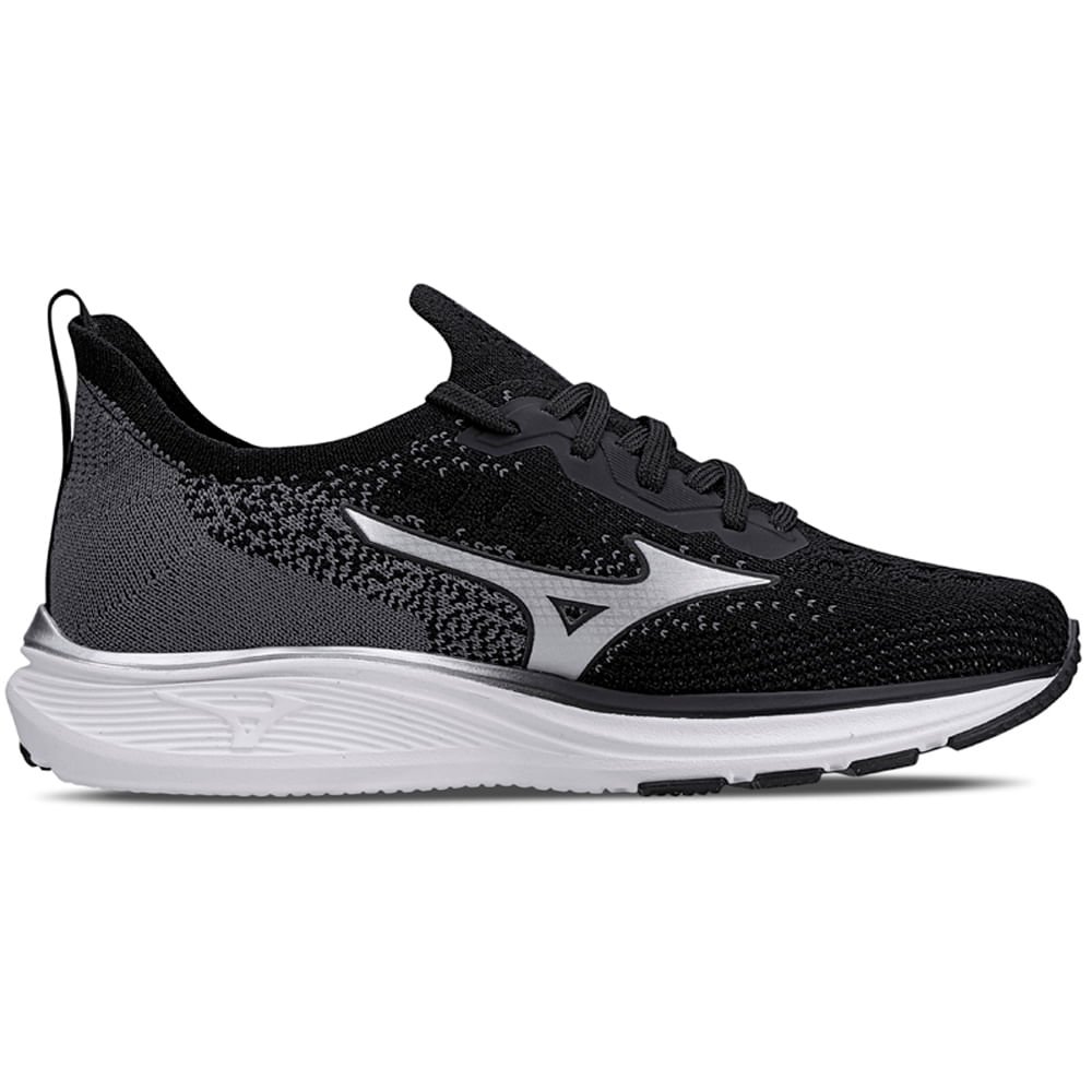 Tênis Mizuno Cool Ride 2 Junior Preto/Cinza/Verde 4