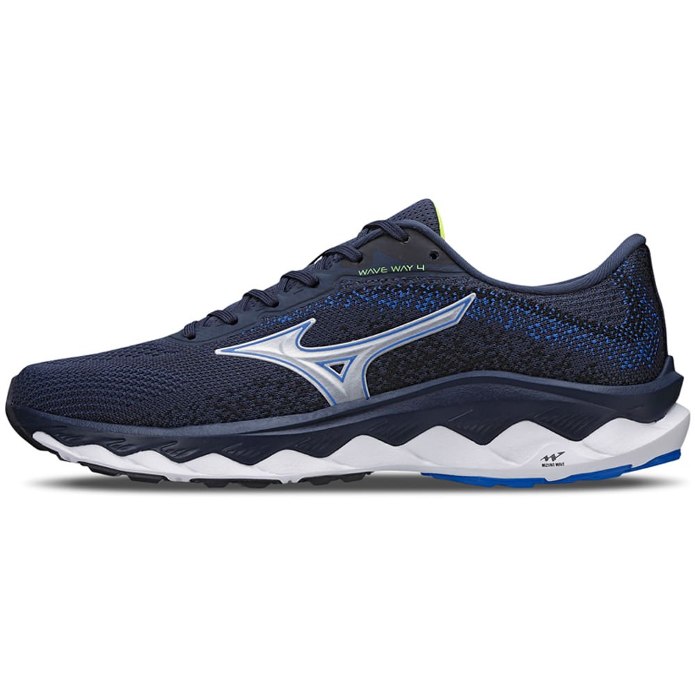 Tênis de Corrida Masculino Mizuno Wave Way 4 Azul 1