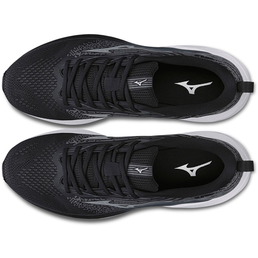 Tênis de Corrida Masculino Mizuno Wave Vitality 5 Preto/Cinza 2
