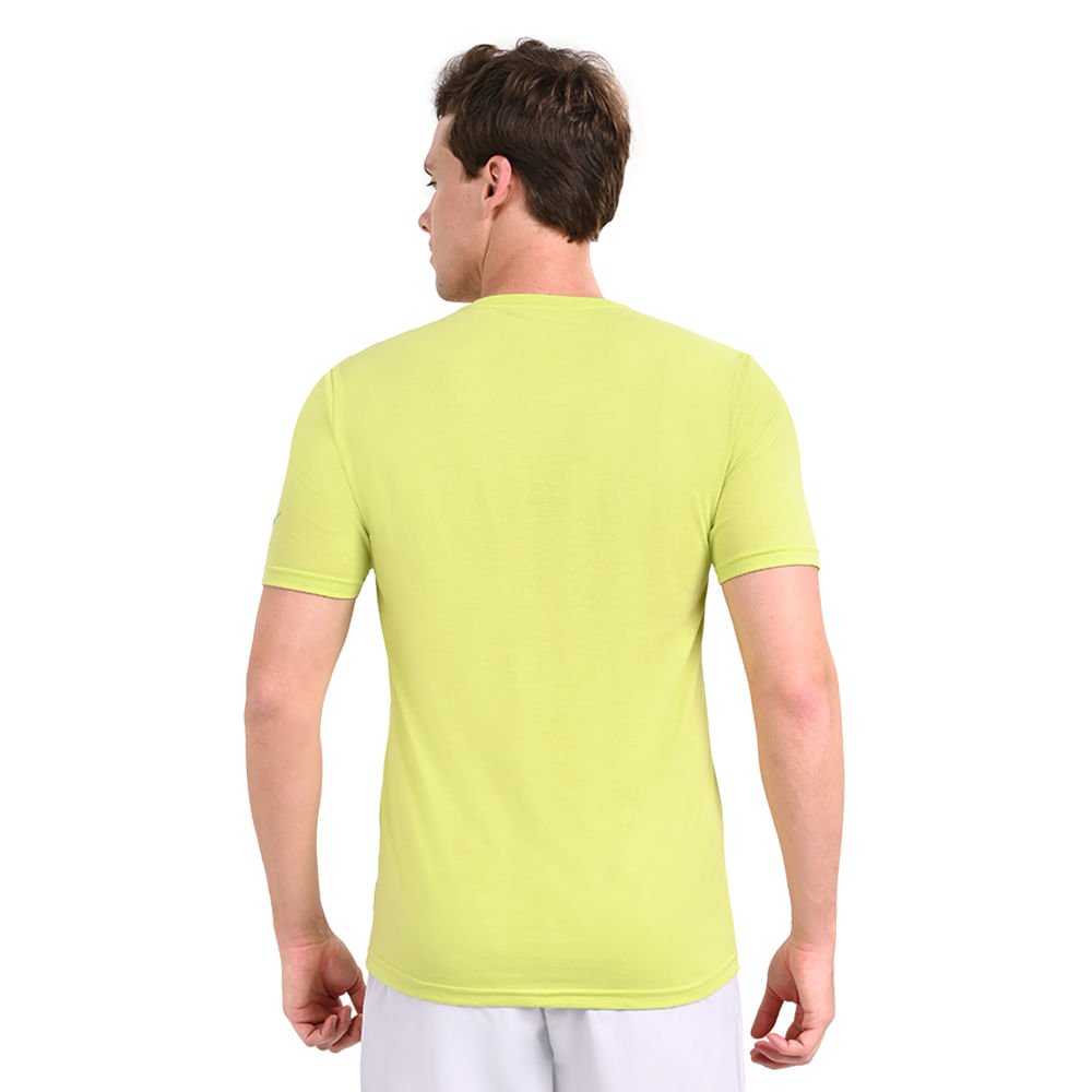 Camiseta Casual Masculina Mizuno Graphic 2 Amarelo 3