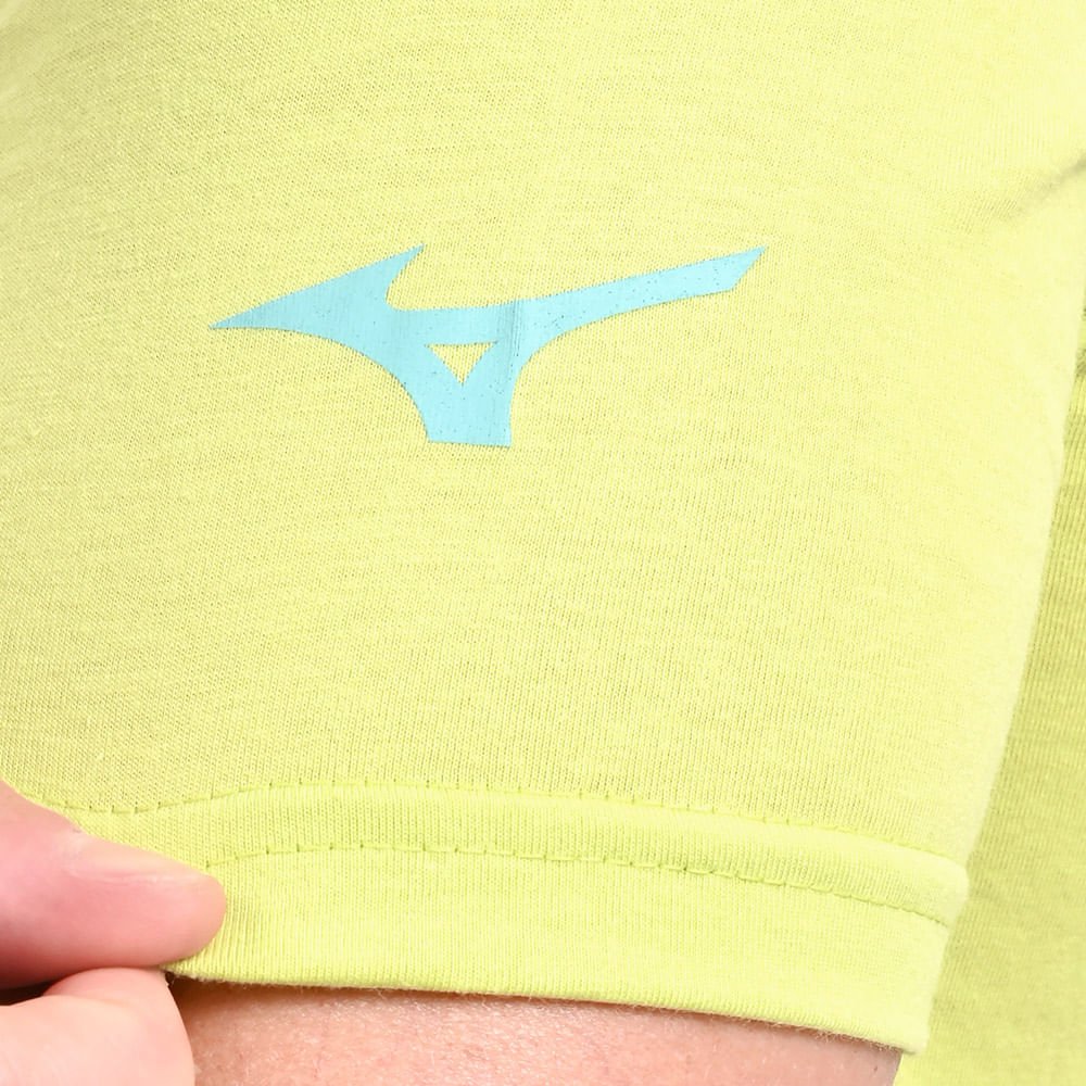 Camiseta Casual Masculina Mizuno Graphic 2 Amarelo 5