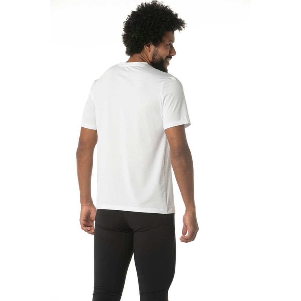 Camiseta de Treino Masculina Mizuno Focus Stamp Branco 2