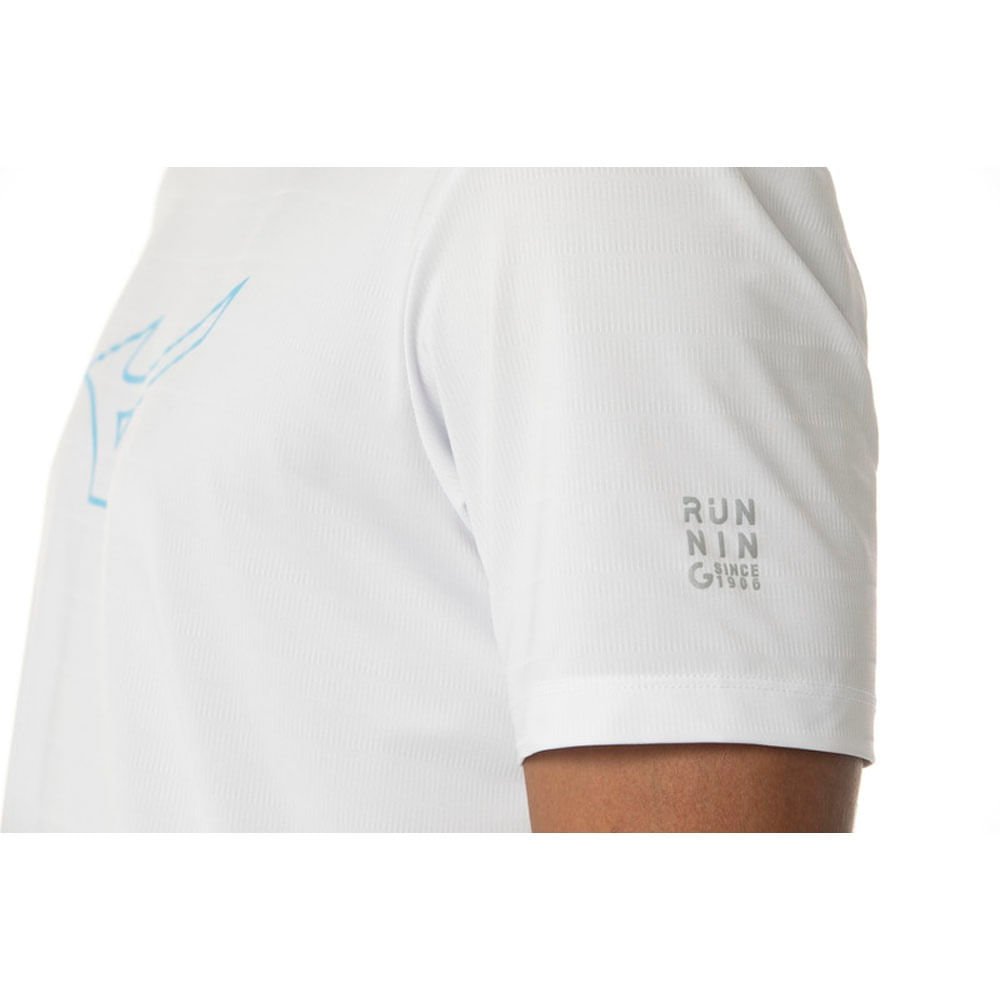 Camiseta de Treino Masculina Mizuno Focus Stamp Branco 4