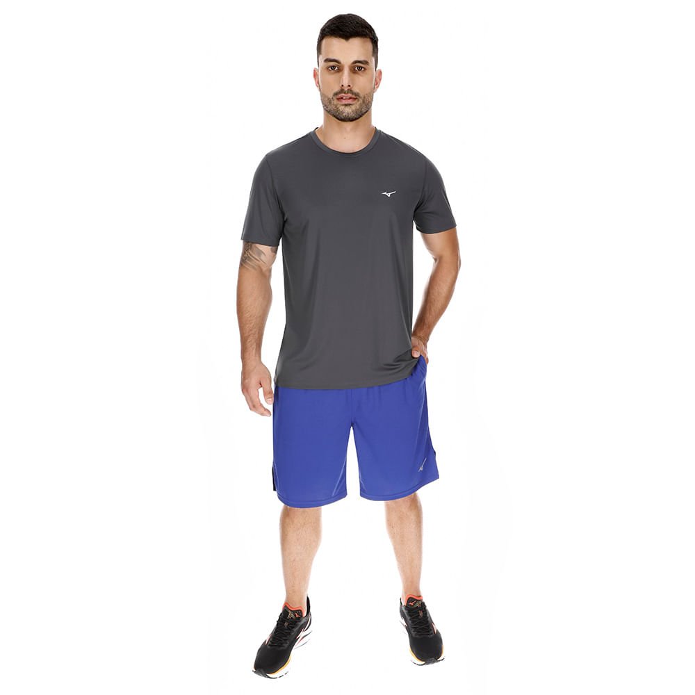 Bermuda de Treino Masculina Mizuno Root Mesh Roxo 3