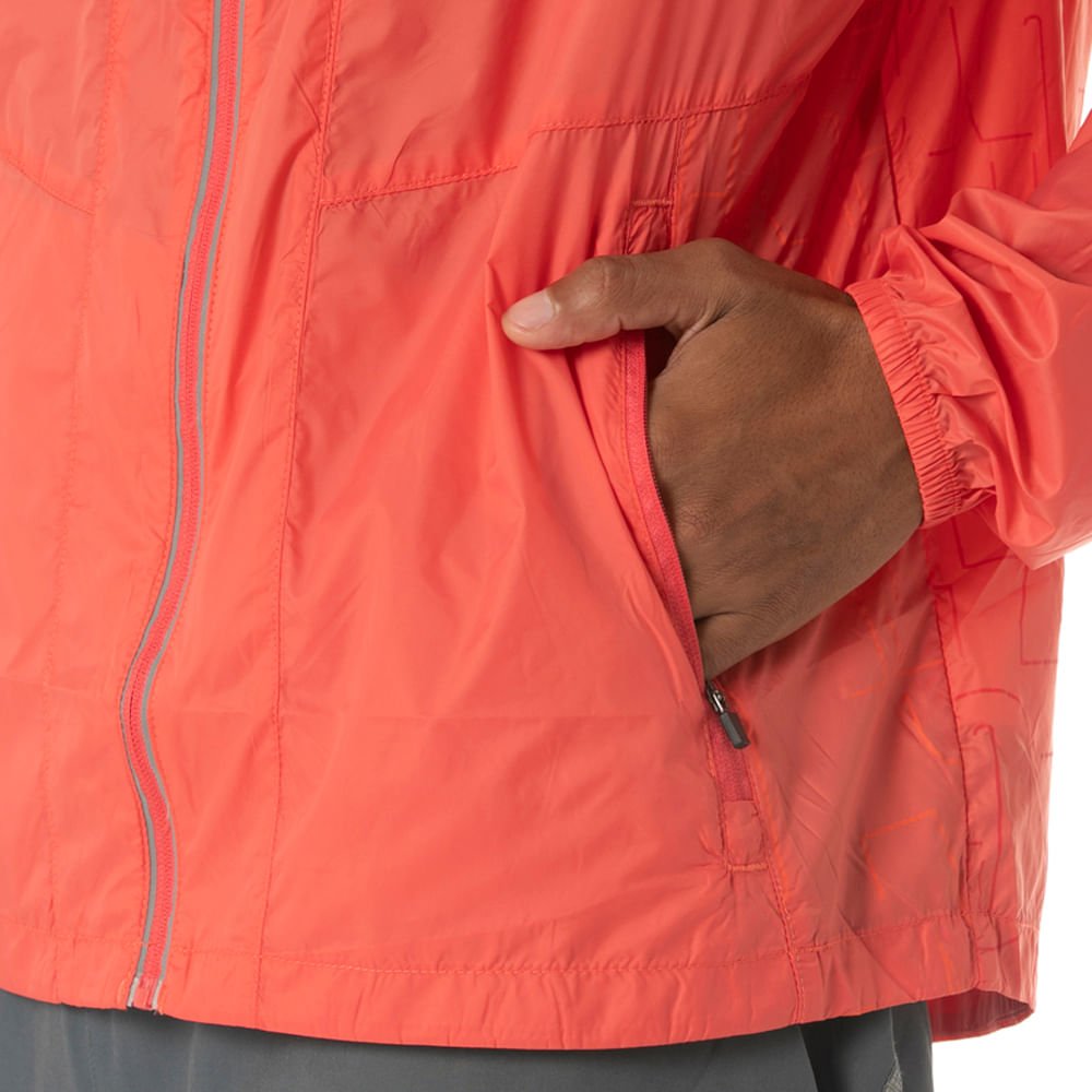 Jaqueta de Corrida Masculina Mizuno High Laranja 4