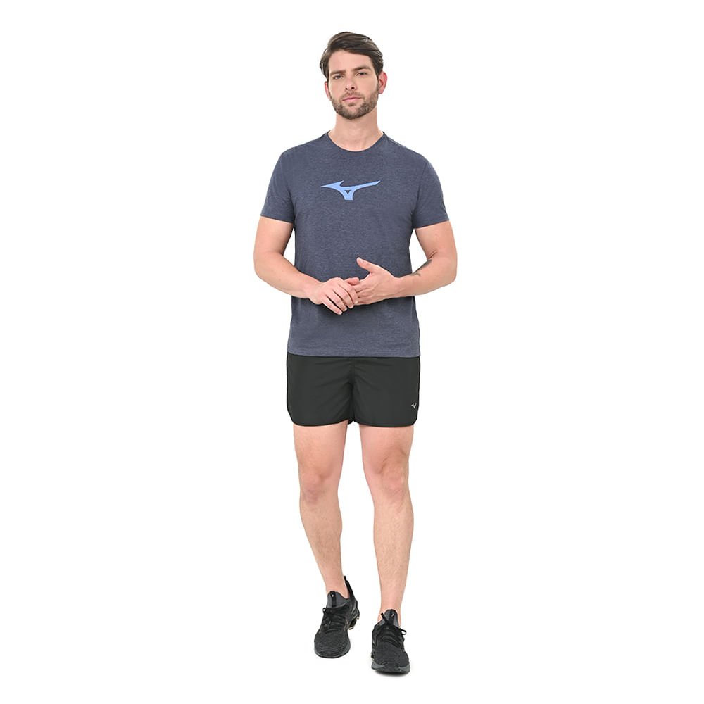 Camiseta Casual Masculina Mizuno LifeStyle Cinza 4