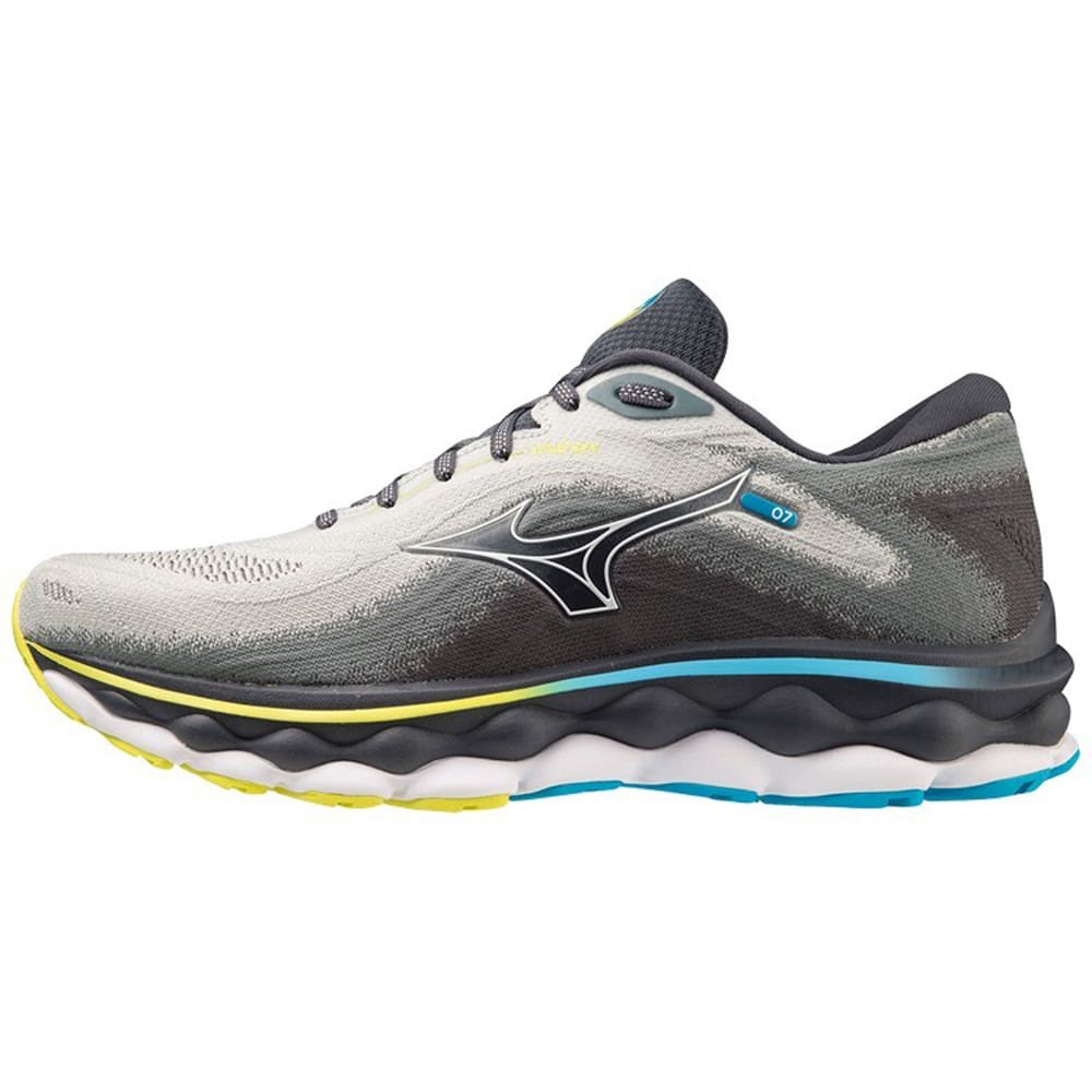 Tênis de Corrida Masculino Mizuno Wave Sky 7 Cinza