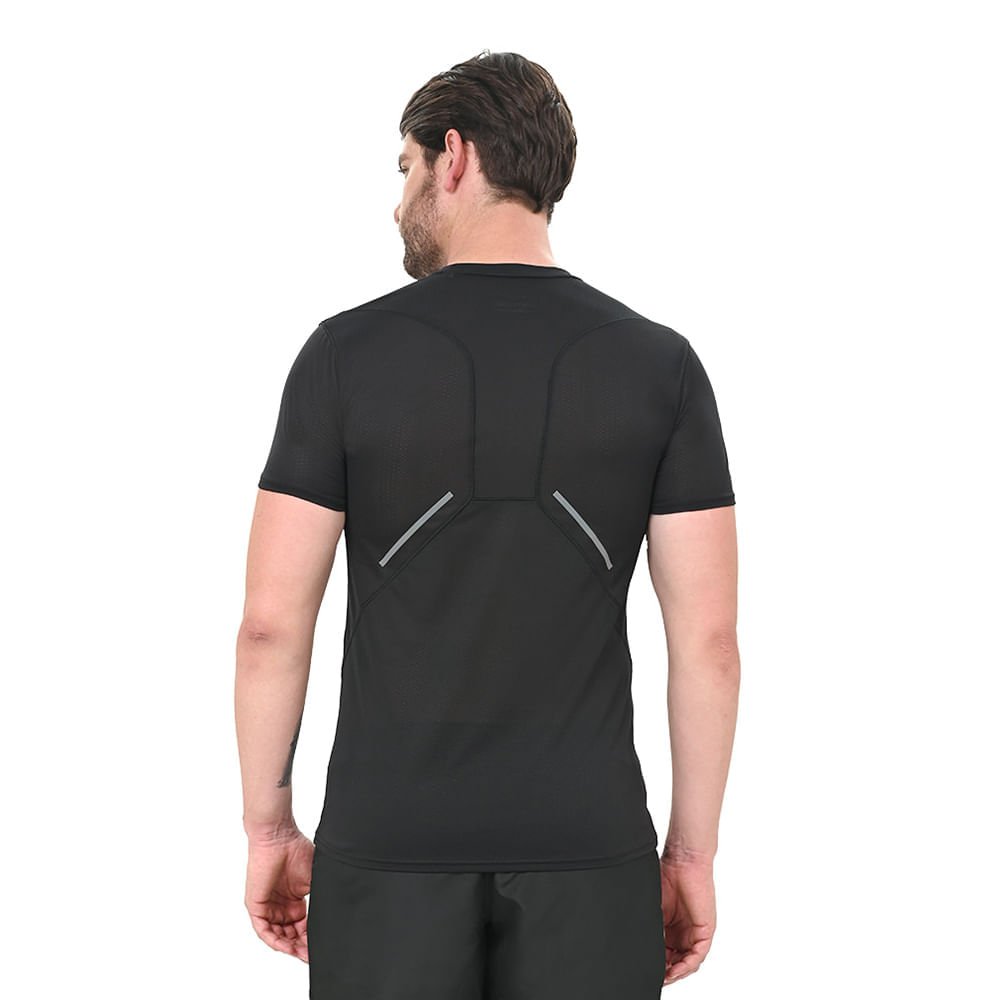 Camiseta de Treino Masculina Mizuno DryAeroFlow Preto 3