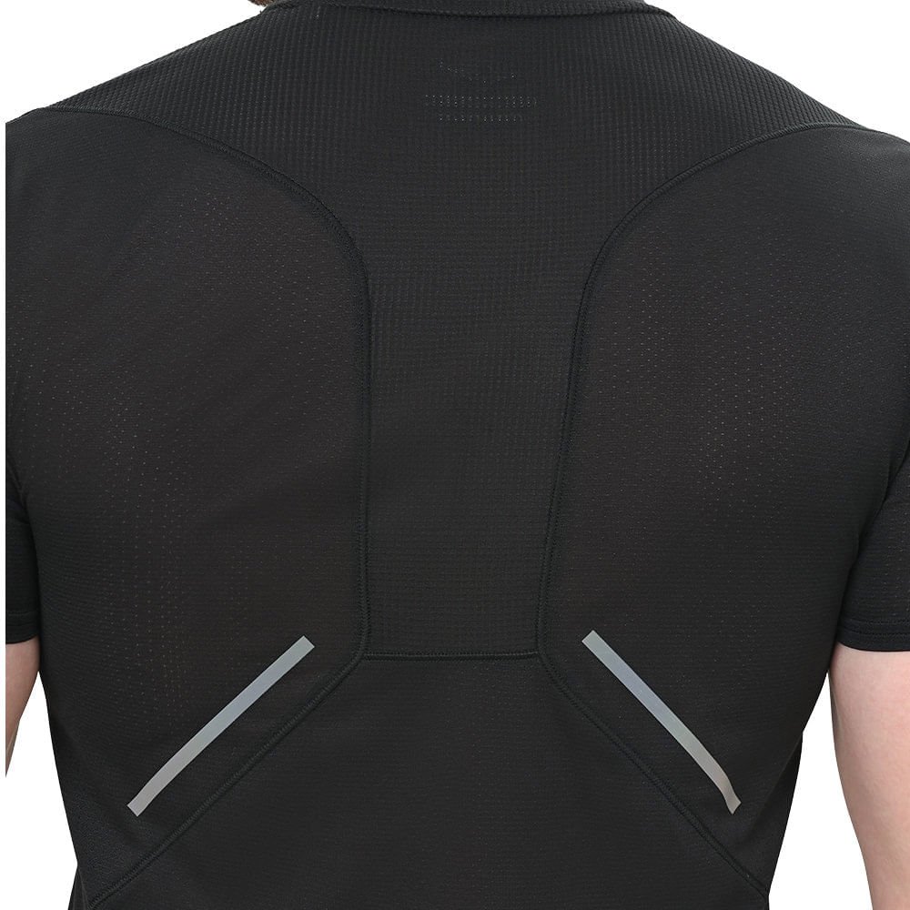 Camiseta de Treino Masculina Mizuno DryAeroFlow Preto 5