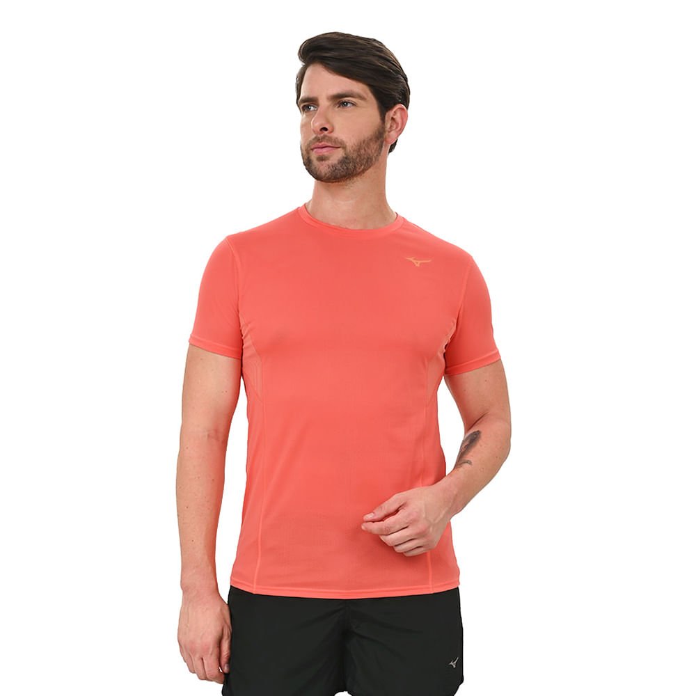 Camiseta de Corrida Masculina Mizuno Dryeaeroflow