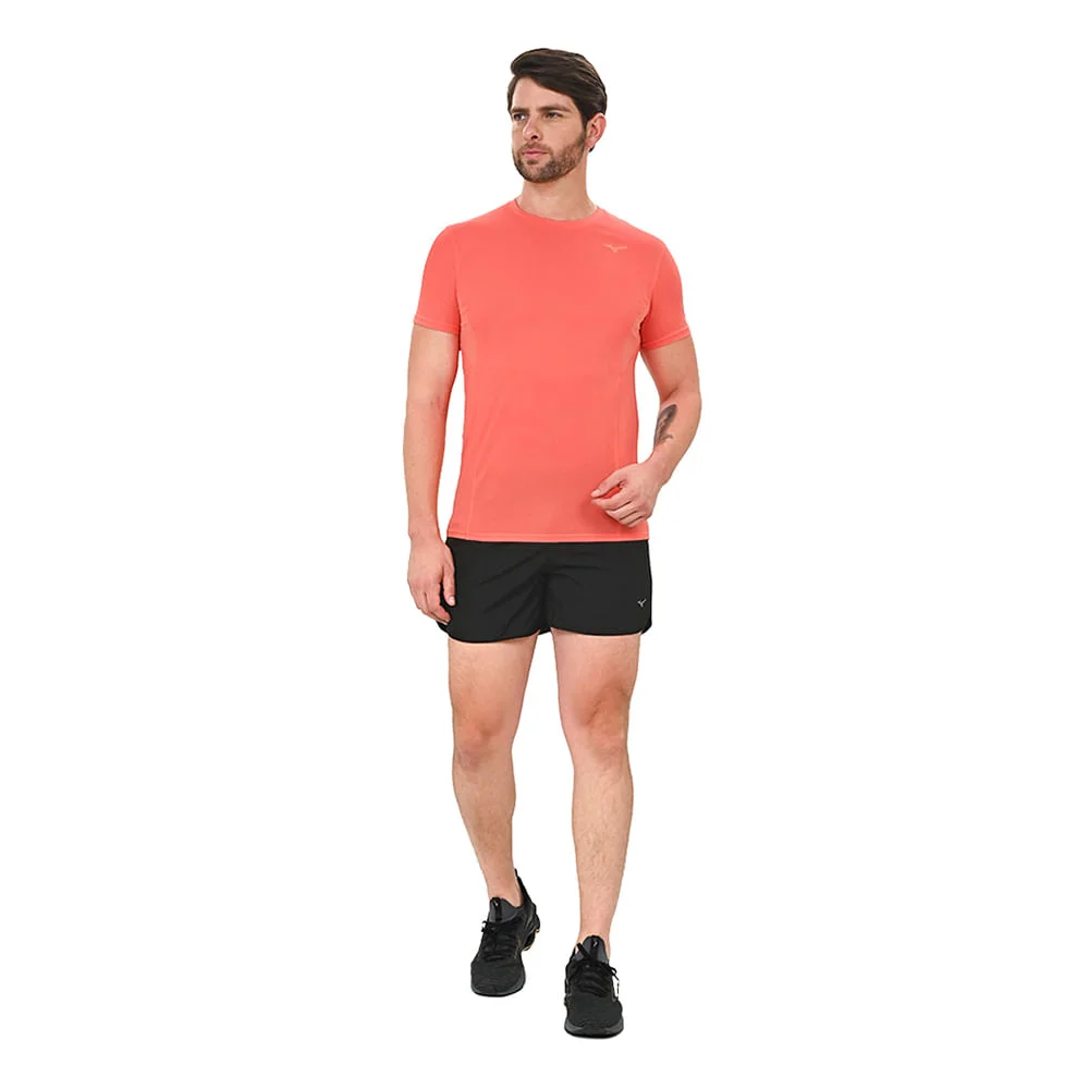Camiseta de Corrida Masculina Mizuno Dryeaeroflow Laranja 4