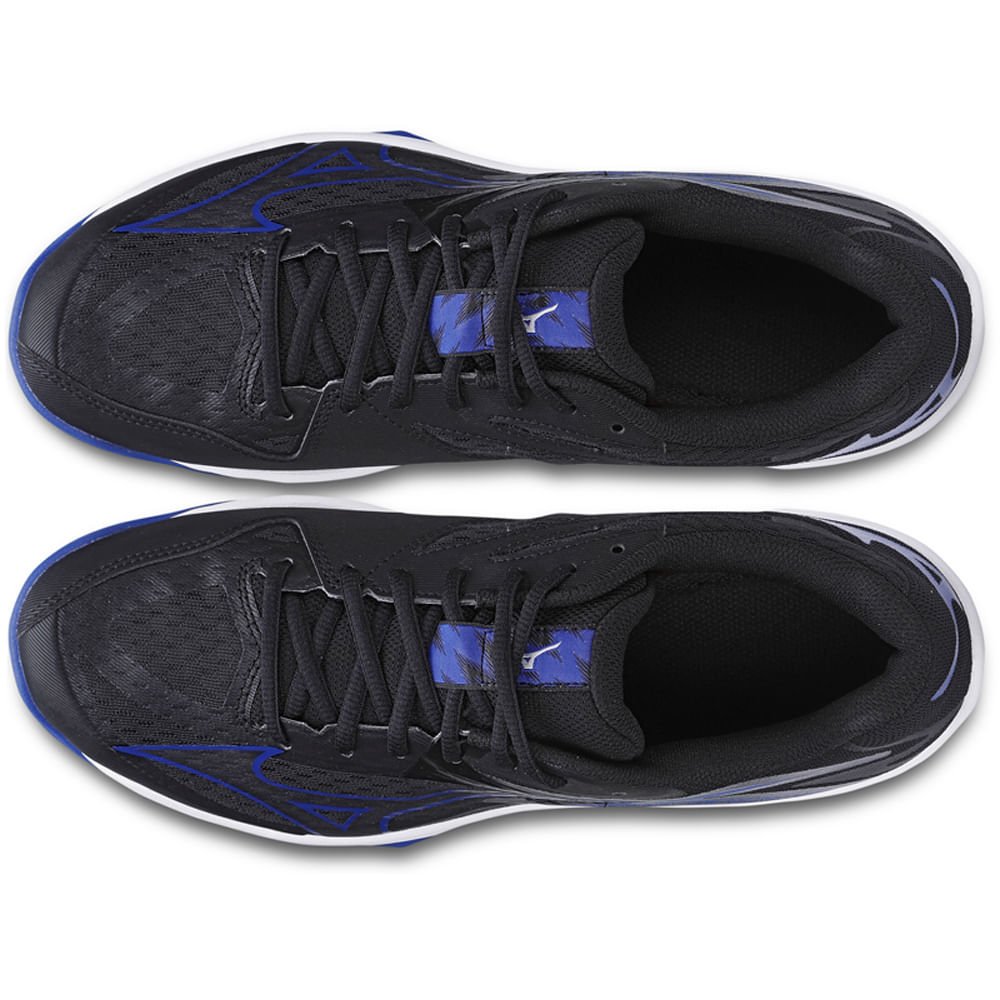 Tênis de Vôlei Mizuno Wave Thunder Blade Z Preto/Azul 2