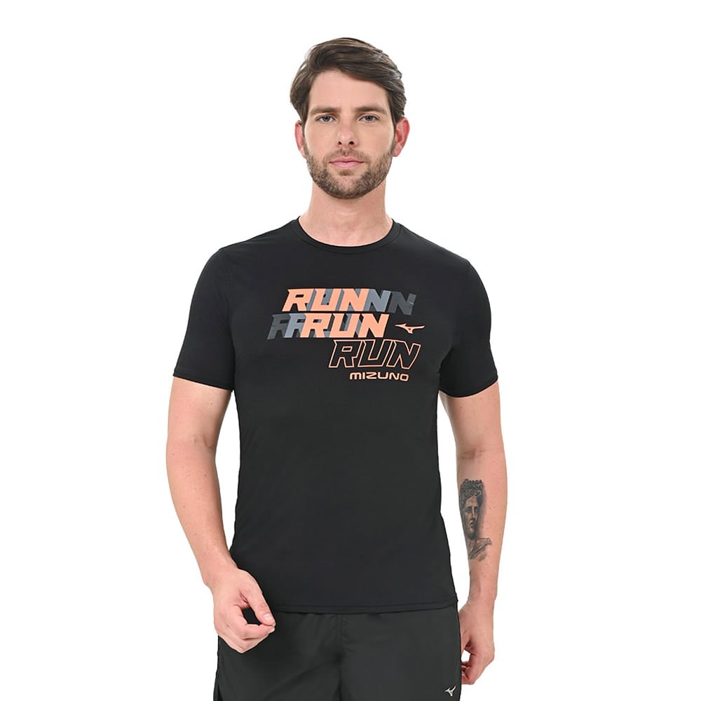Camiseta de Corrida Masculina Mizuno Core
