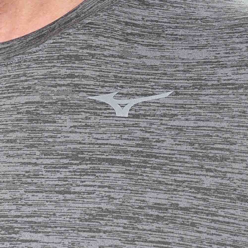 Camiseta de Corrida Masculina Mizuno Impulse Core Cinza 5