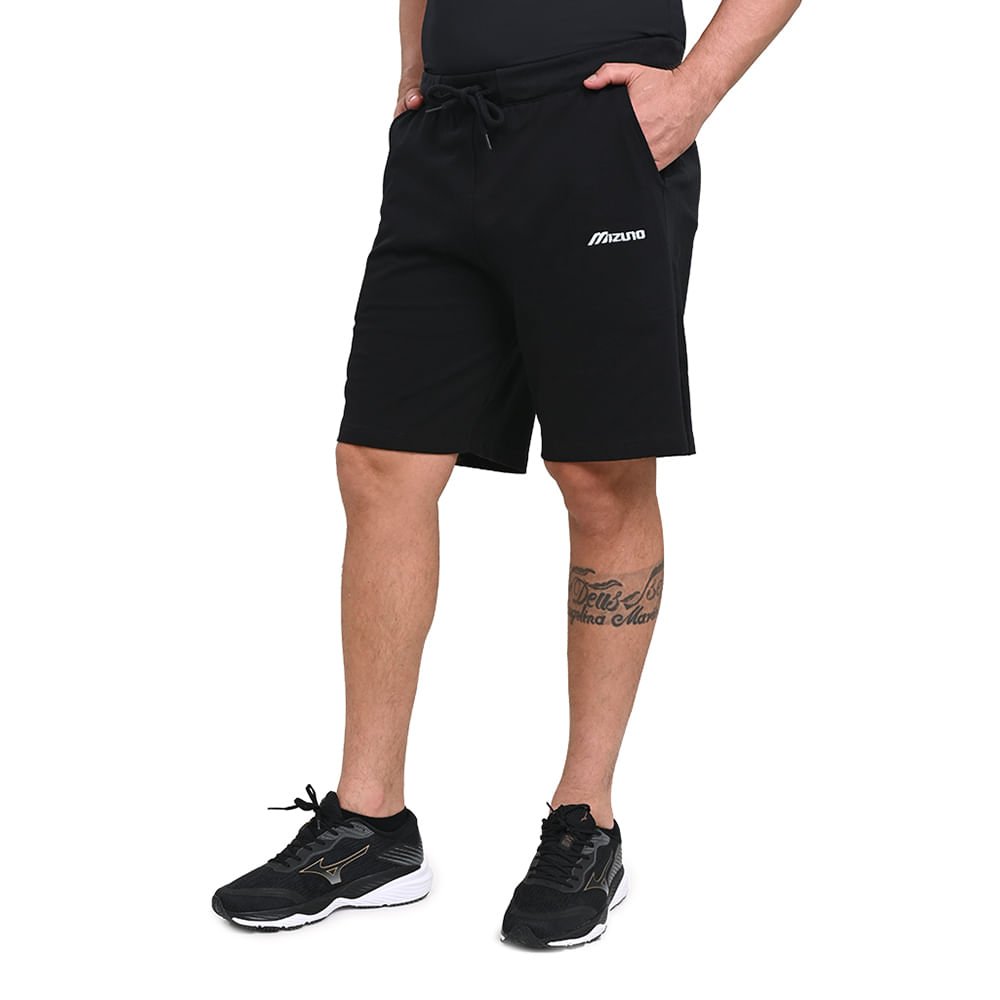 Bermuda Casual Masculina Mizuno Eco Preto 2