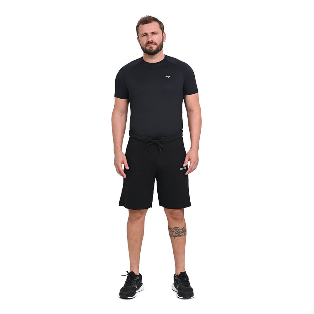 Bermuda Casual Masculina Mizuno Eco Preto 5