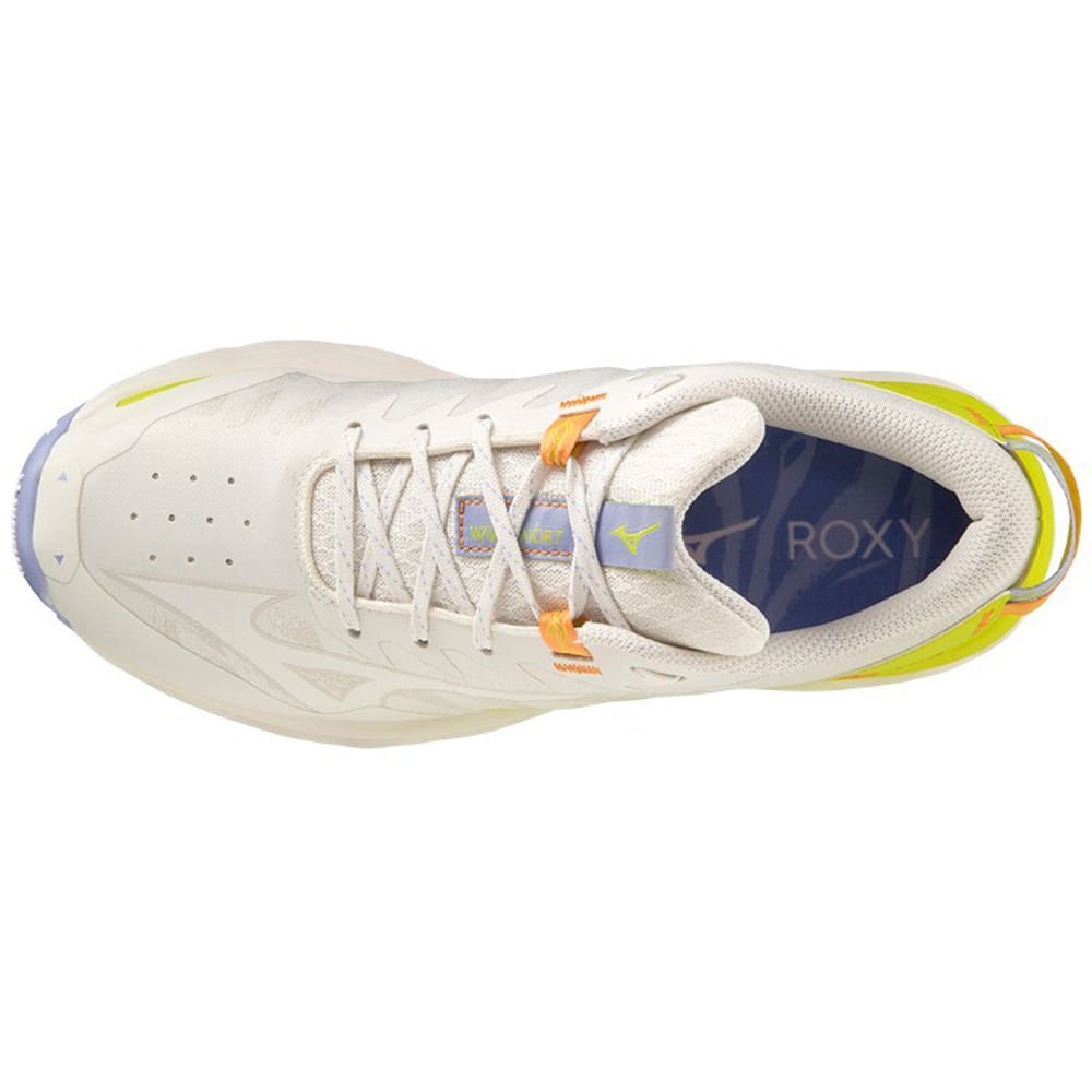 Tênis de Trilha Feminino Mizuno Wave Daichi 7 Roxy Branco 2