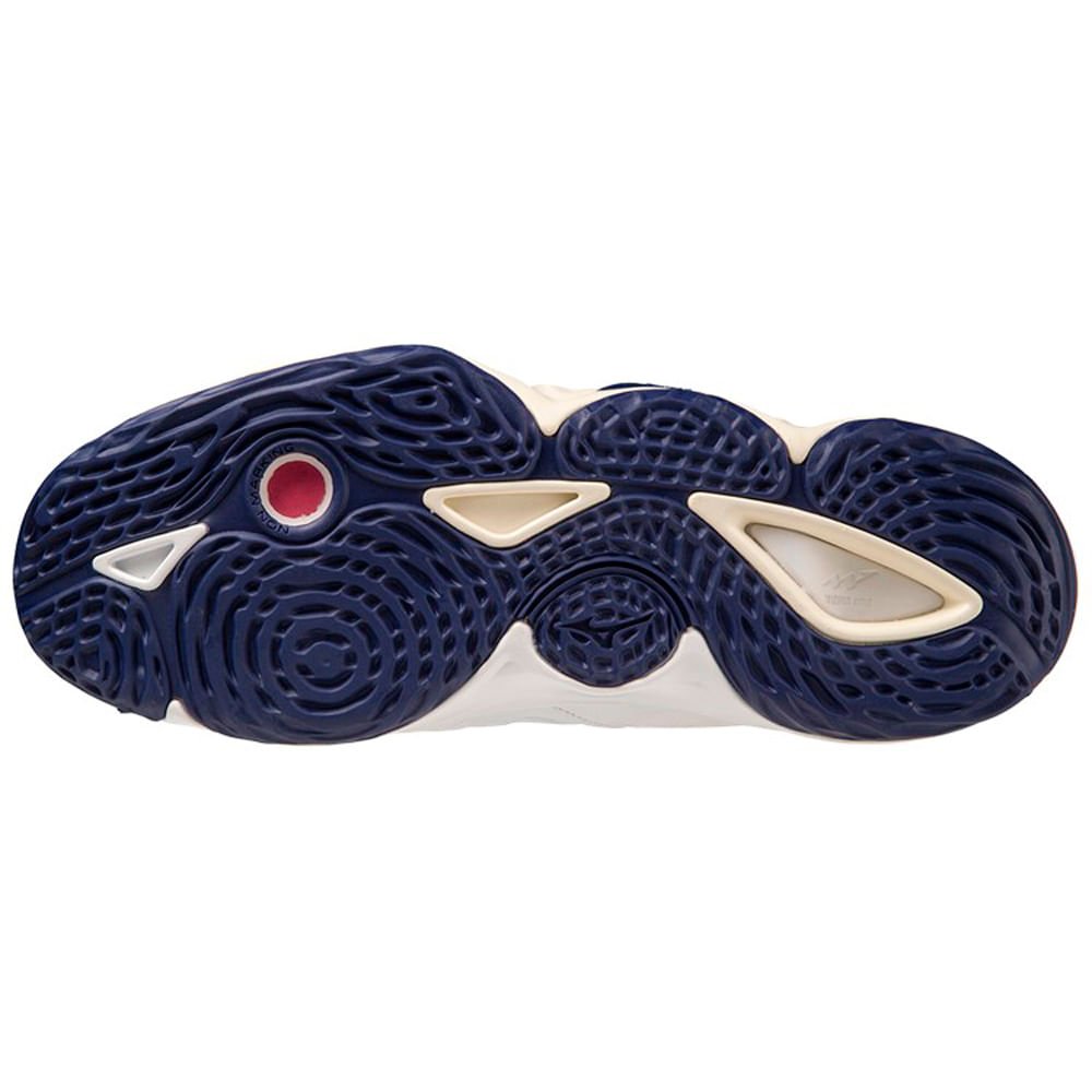 Tênis de Vôlei Unissex Mizuno Wave Momentum 3 Branco 2