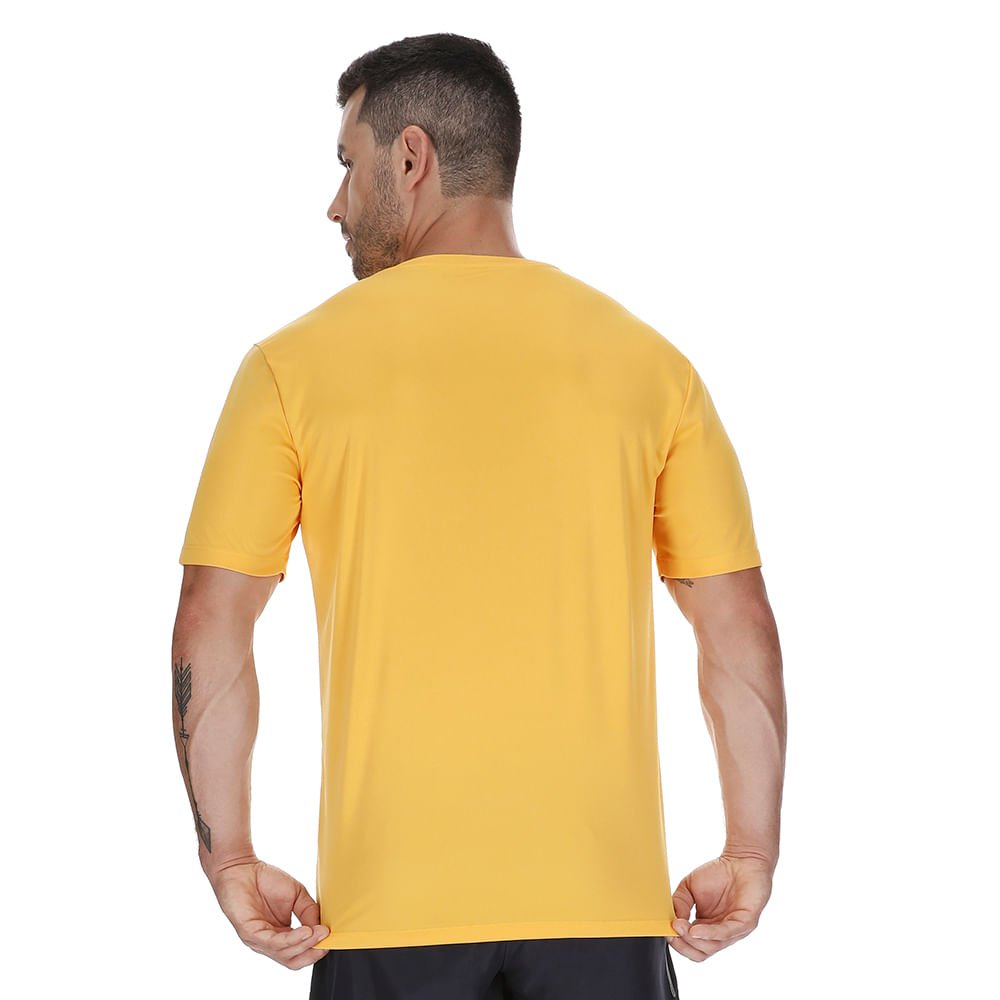 Camiseta de Treino Masculina Mizuno Run Spark Amarelo 5