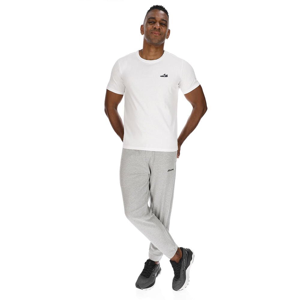 Camiseta Casual Masculina Mizuno Sneaker Branco 3