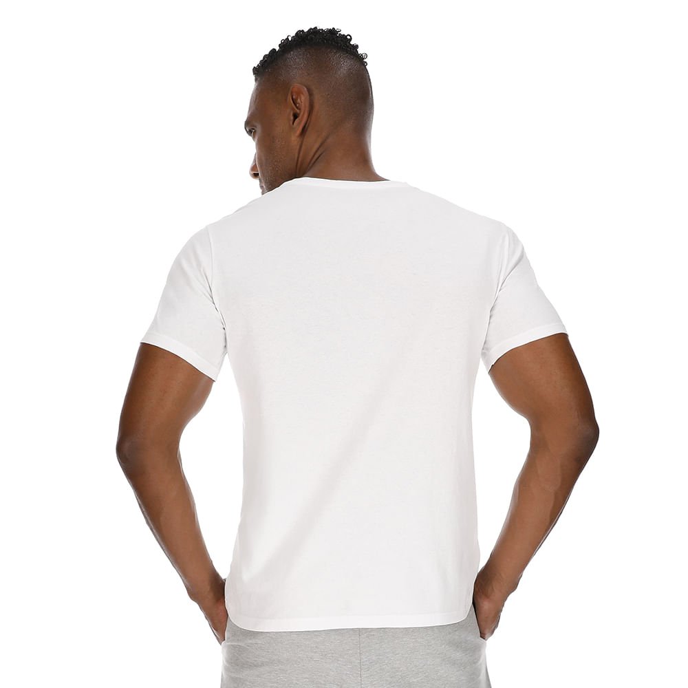 Camiseta Casual Masculina Mizuno Sneaker Branco 4