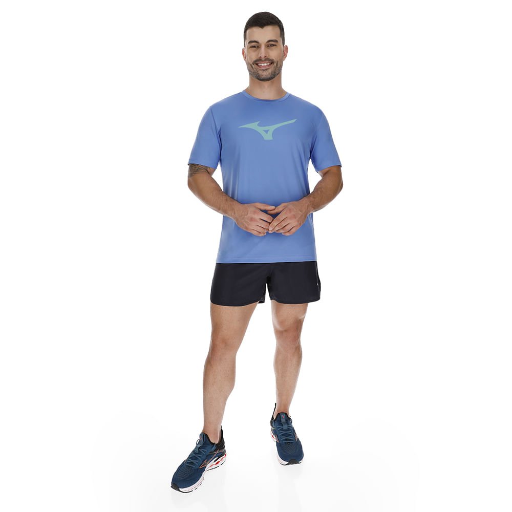 Camiseta de Treino Masculina Mizuno Run Spark Roxo 2